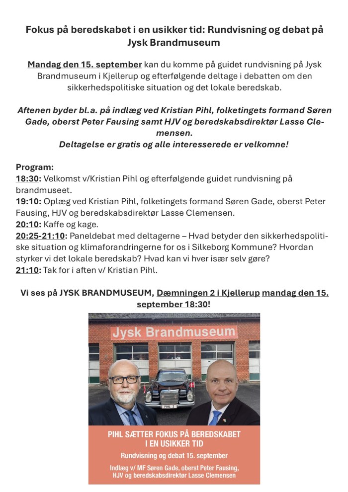 Kom til debat om beredskabet